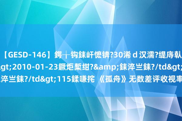 【GESD-146】鍔╁钩銇屽懡锛?30浠ｄ汉濡?缇庤倝銈傝笂銈?3浜?/a>2010-01-23鐝炬槧绀?&銇淬亗銇?/td>115鍒嗛挓 《孤舟》无数差评收视率阐明平平?